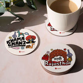 Rajasthan - Souvenir Coaster Cum Fridge Magnets - Discovering India